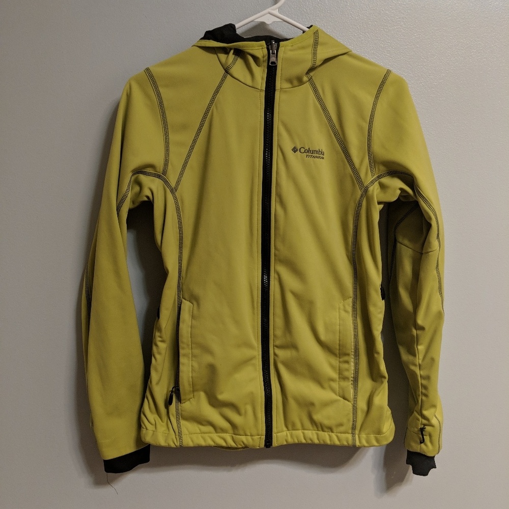 Lime green Columbia jacket